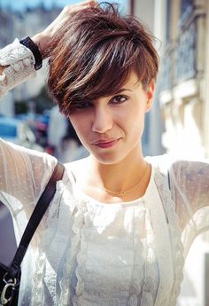 Cool Short Hairstyle With Bangs