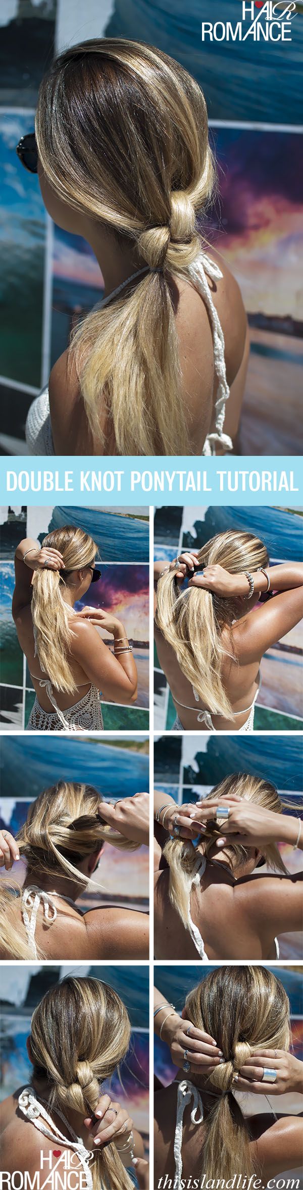 Double Knotted ponytail Tutorial