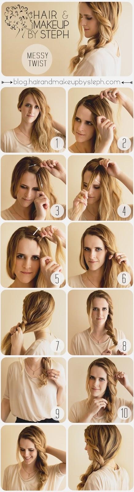 15 Super Easy Hairstyles With Tutorials - Pretty Designs