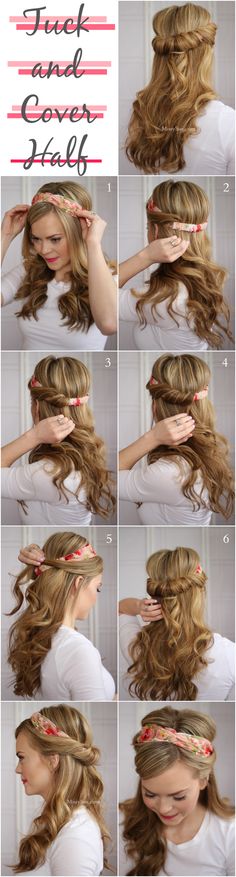 Easy Tuck and Cover Hairstyle Tutorial