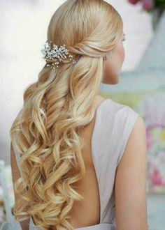 Gorgeous Prom Hairstyle for Long Blond Hair