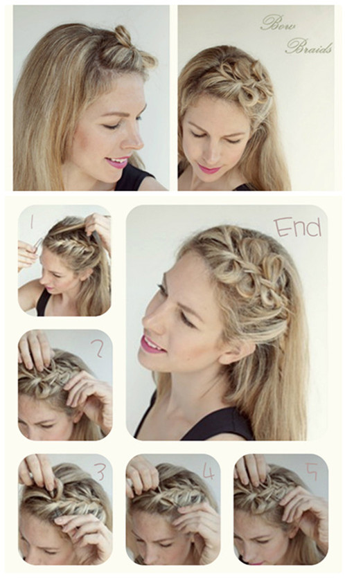 Knotted Braided Hairstyle Tutorial