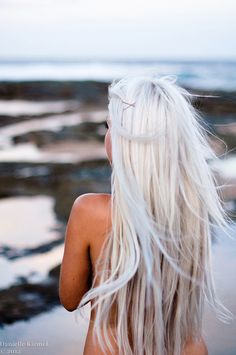 Long Layered White Hairstyle