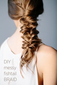 Messy Fishtail Braid Hairstyle