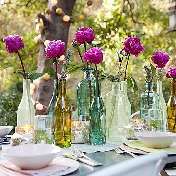 Party Table in Garden