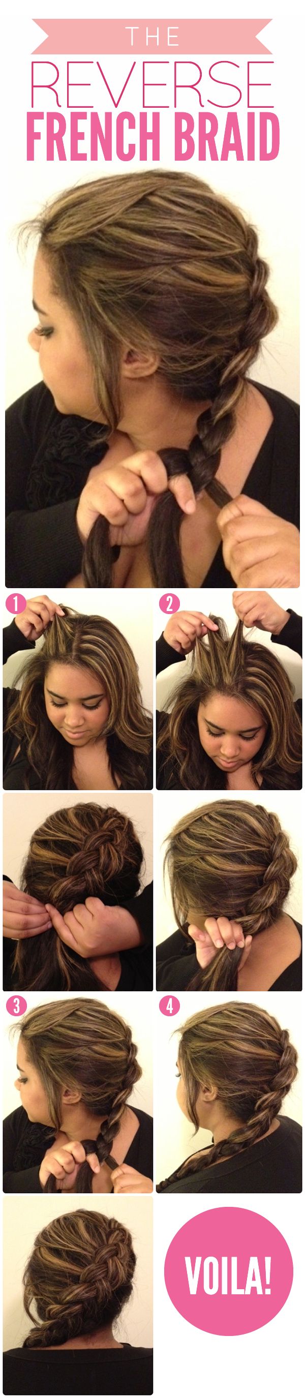 pretty hairstyles: french braid tutorials - pretty designs