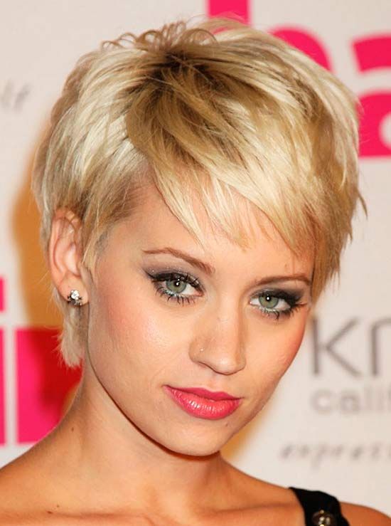 Short Pixie Haircut With Bangs