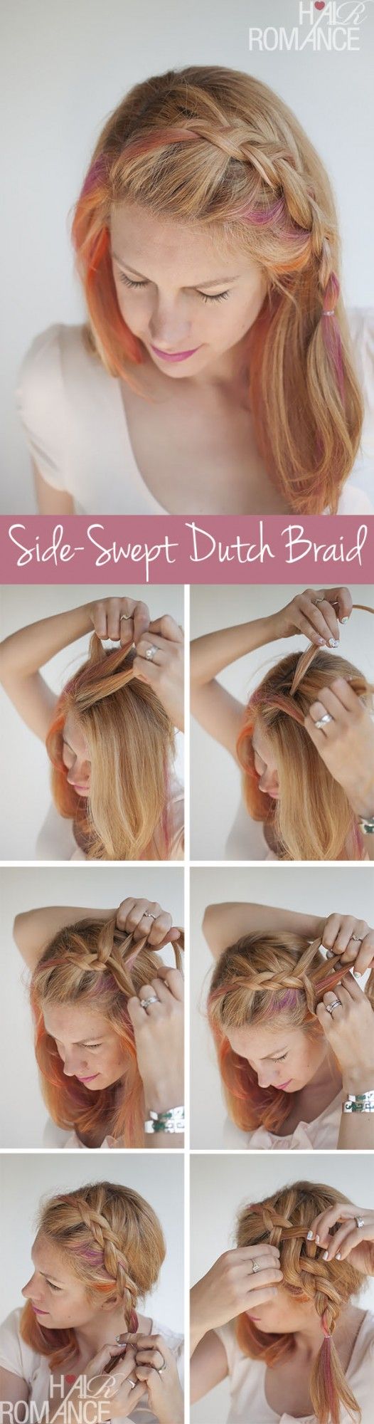 Side-swept Dutch Braid