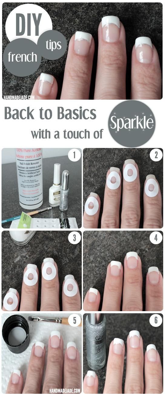 Sparkly French Manicure Tutorial