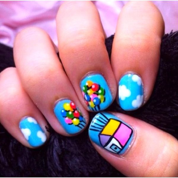 Up Themed Nails