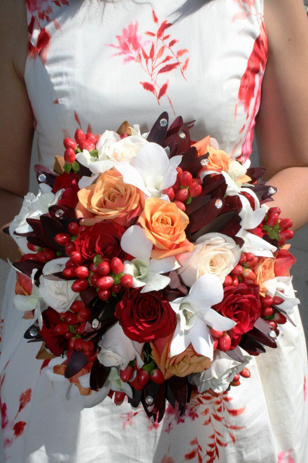 White and Red Bouquet