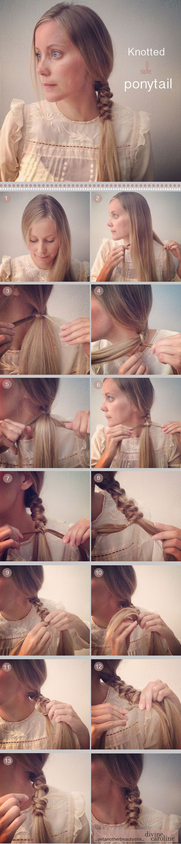 knotted Ponytail Tutorial