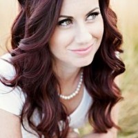 Beautiful Long Curly Wedding Hairstyle