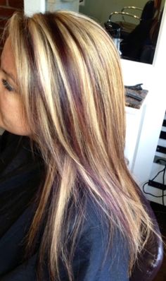 12 Beautiful Blonde Hairstyles With Red Highlights - Pretty Designs