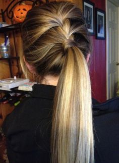 Braided Low Ponytail Hairstyle