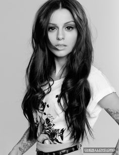 Center Parted Long Wavy Hair for Cher Lloyd Hairstyles