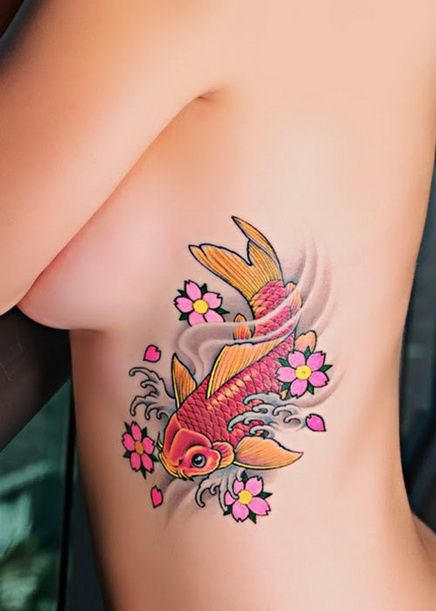 Colored Fish Tattoo Design