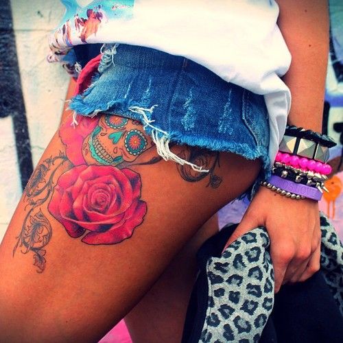 Colored Tattoo for Women