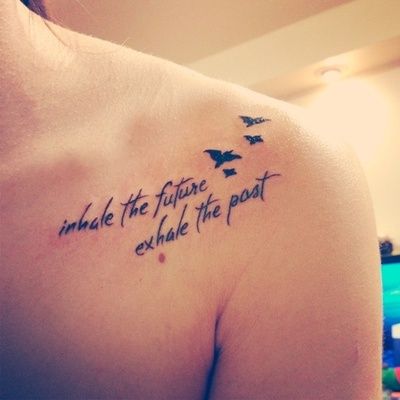 Cool Quote Tattoo for Women