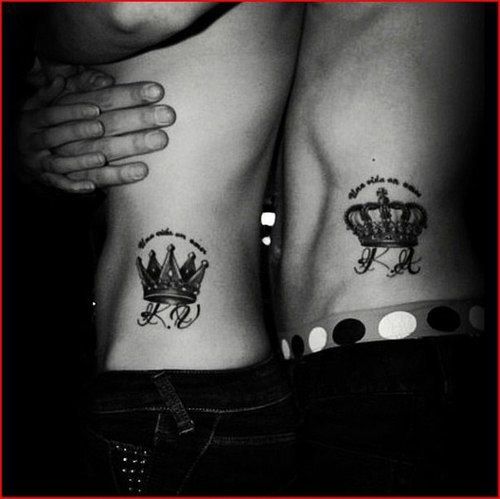 Couple Crown Tattoo