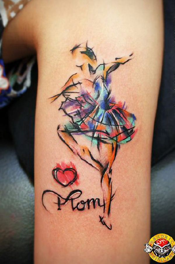 Creative Water Color Tattoo
