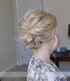 Easy Messy Updo for Medium Length Hair