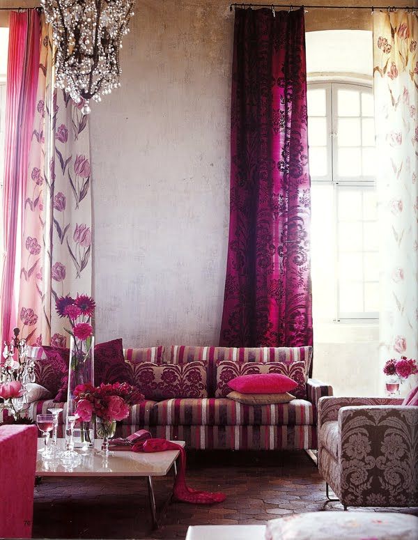 Elegant Floral Curtain