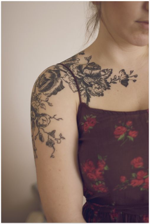 Gorgeous Floral Arm Tattoo