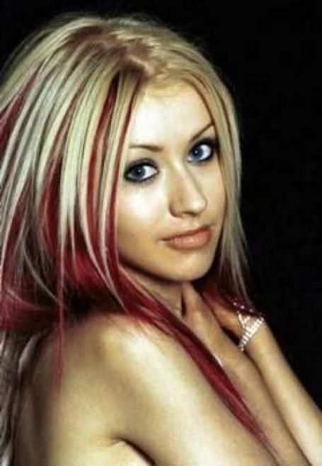 Blonde With Red Streaks 81