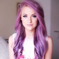 Long Wavy Purple Hairstyle
