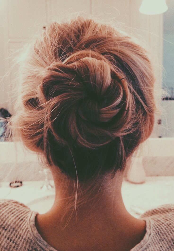 Woman with undone curls