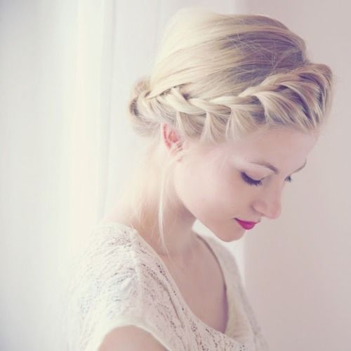Lovely Crown Braid Hairstyle