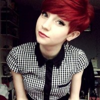 Lovely Pixie Haircut for Red Hair