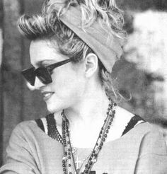 Madonna Hairstyle With Bandana