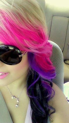 Pink and Purple Pink Hairstyle