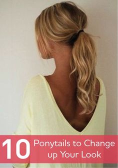 Ponytail Hairstyle for Long Wavy Hair