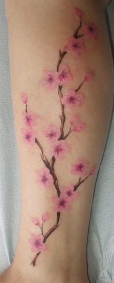 Pretty Cherry Blossom Tattoo