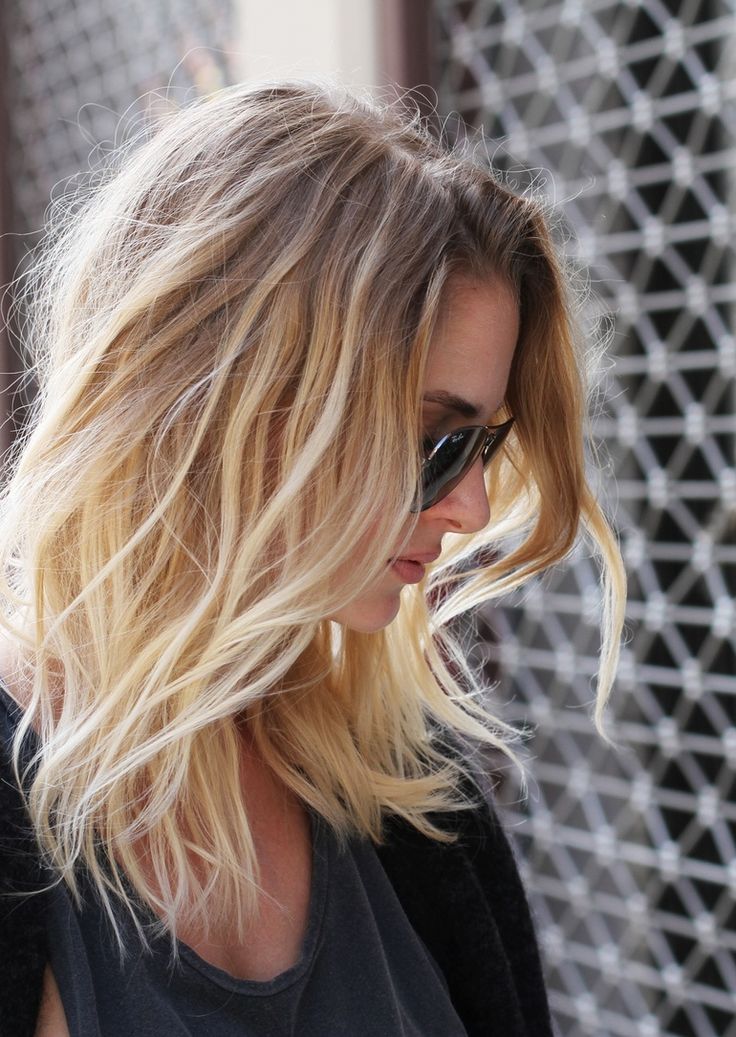 Pretty Ombre Waves for Shoulder-length Hair