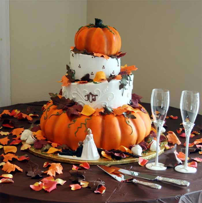 Pumpkin Wedding Cake