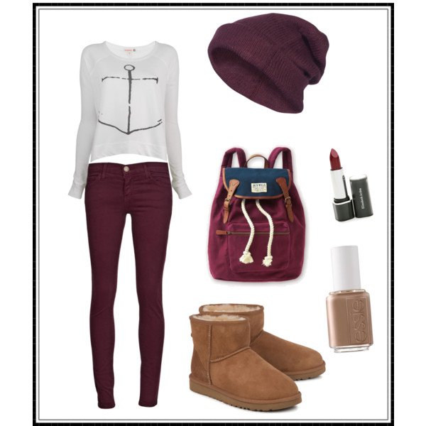 Purple Outfit Idea for Fall