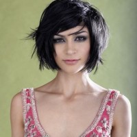 Shaggy Bob Haircut for Black Hair