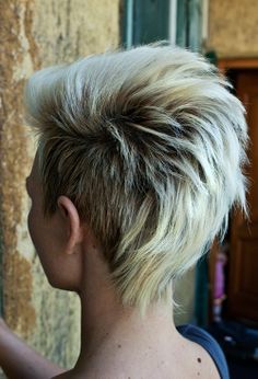 Short Blond Punk Hairstyle
