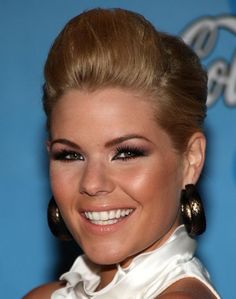 Sleek Updo for Kimberly Caldwell Hairstyles