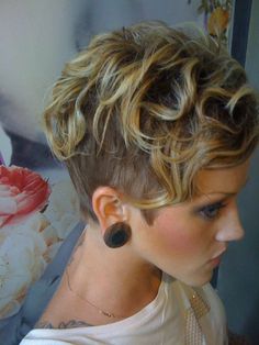Super Short Curly Hairstyle