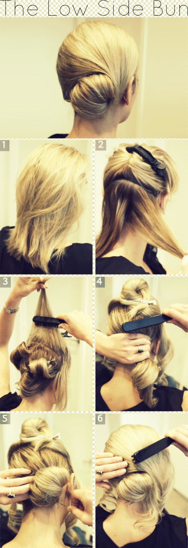 Graceful And Beautiful Low Side Bun Hairstyle Tutorials And