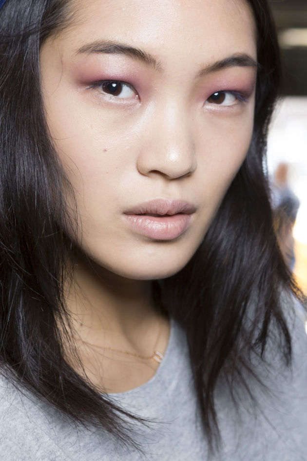 The Violet Lipstick as Eyeshadow at Derek Lam Spring 2015