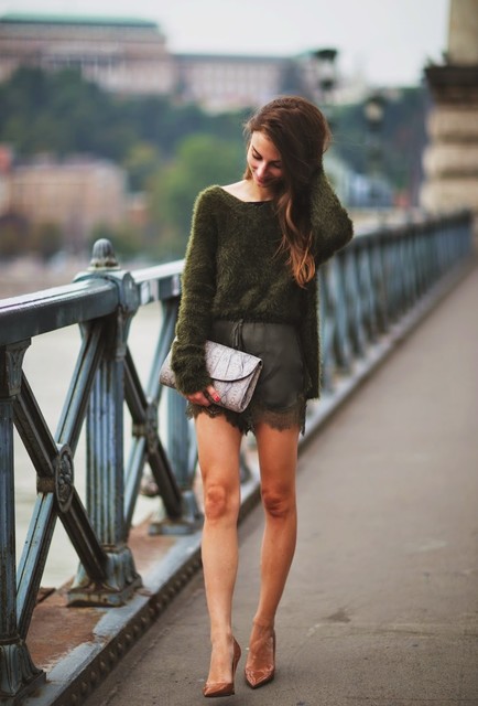 Trendy Fall Outfit Idea with Olivia Green Sweater