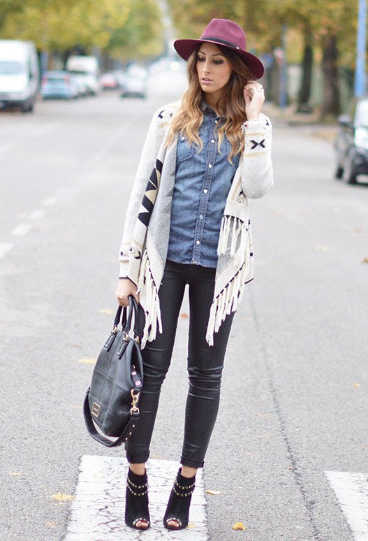 Trendy Outfit Idea with Denim Shirt