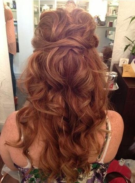 Twisted Long Curly Hairstyle