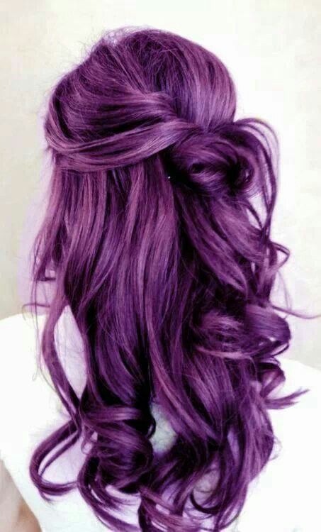 Twisted Purple Hairstyle